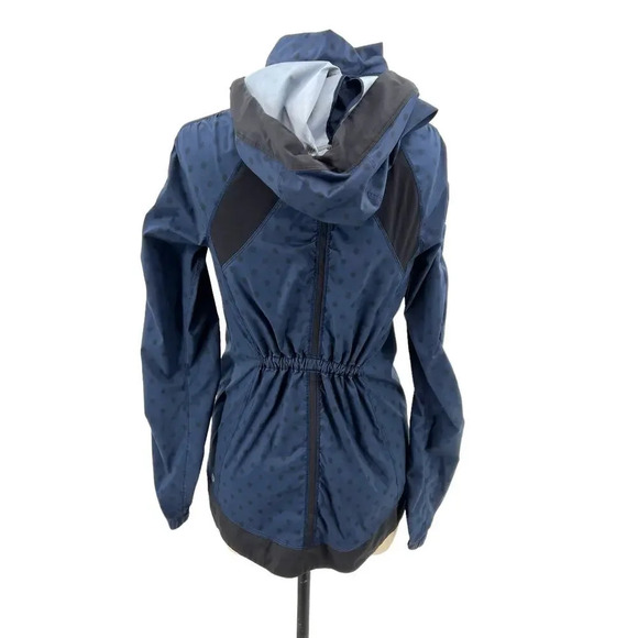 Lululemon Gather‎ And Sprint Jacket Ghost Dot Deep Navy Black / Black Size 4 - Picture 7 of 10